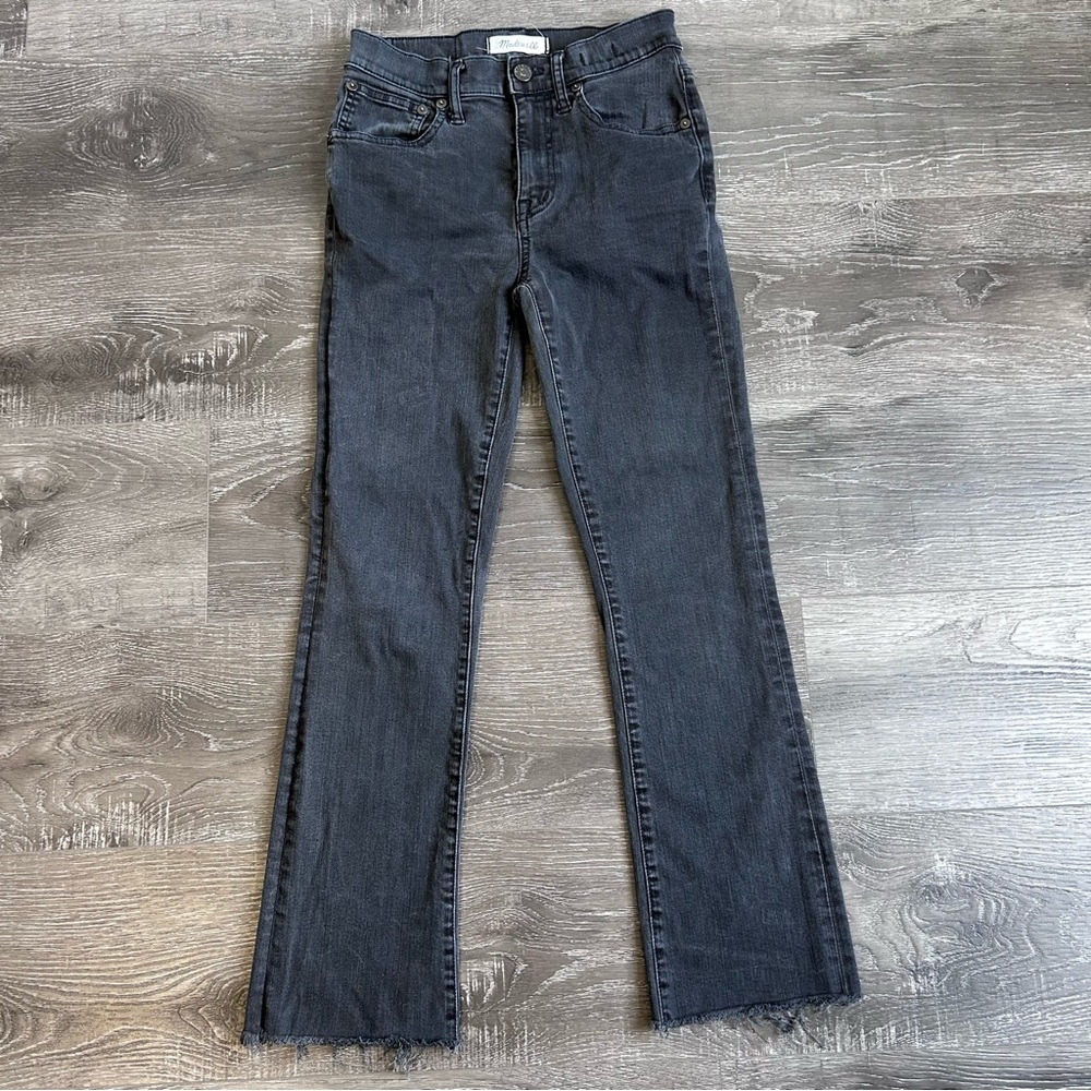 Madewell Women’s Cali Demi-Boot Jeans Black/Gray Size 25